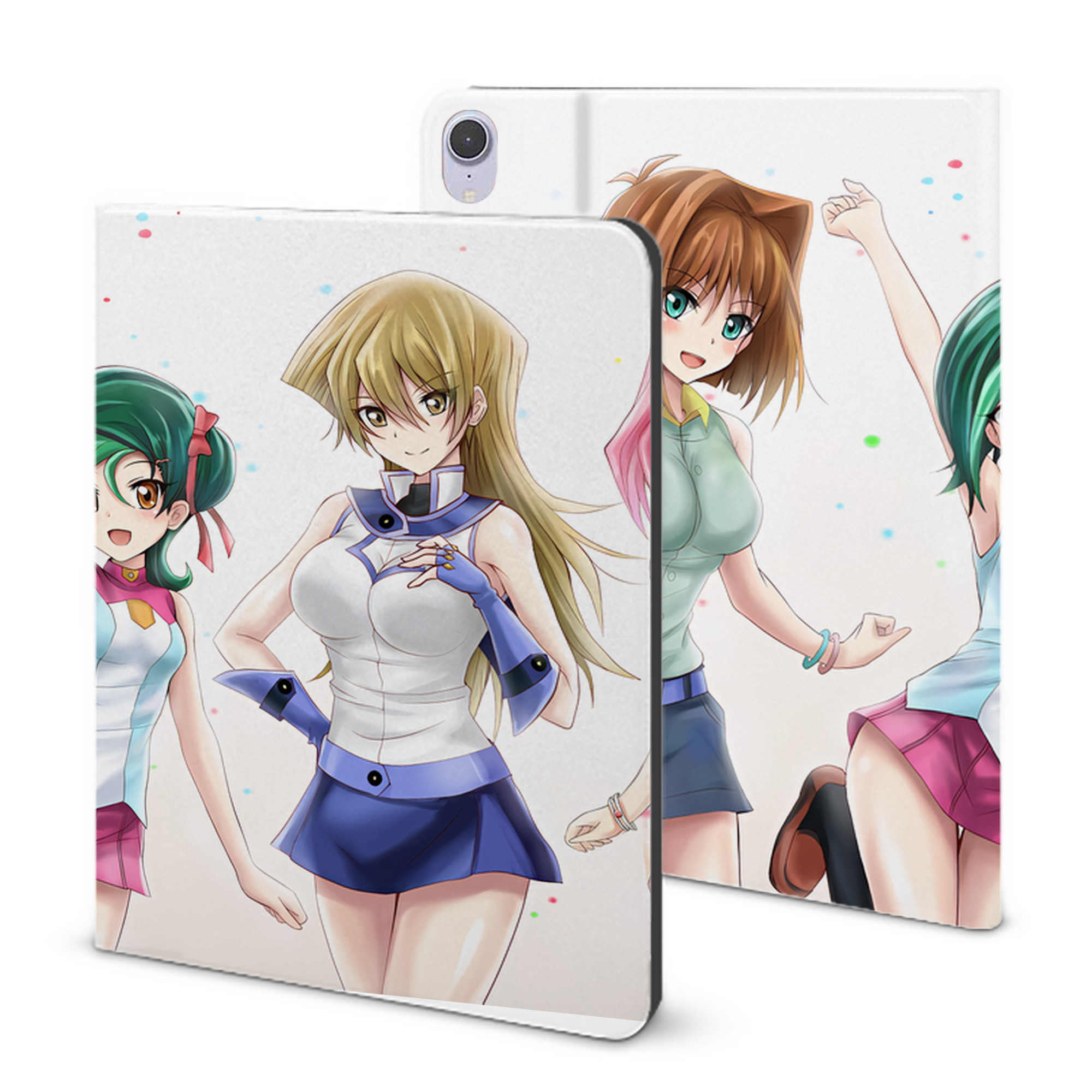 （画像用） 遊☆戯☆王 Yu-Gi-Oh! IPad ケース ブック型 PUレザー TPU 耐衝撃 軽量 薄型 ペン収納なし 全面保護 IPad 各モデル対応